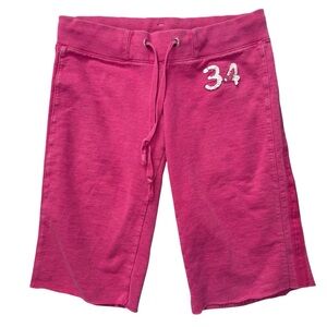 American Eagle Outfitters Fuchsia Drawstring Shorts Y2K Sz small